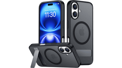 SPIDERCASE Magnetic iPhone 16 Case with 3-Stand, Military Drop Protection