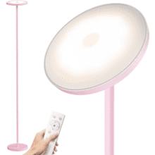 SUNMORY Soft Pink Torchiere Floor Lamp