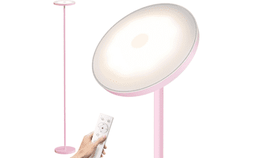 SUNMORY Soft Pink Torchiere Floor Lamp