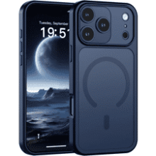 SUPFINE Magnetic iPhone 17 Pro Max Case – Dark Blue, MagSafe, Drop & Camera Protection