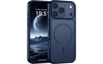 SUPFINE Magnetic iPhone 17 Pro Max Case – Dark Blue, MagSafe, Drop & Camera Protection