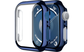 Smiling 2 Pack Apple Watch 41mm Case with Tempered Glass