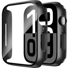 Smiling 2 Pack Apple Watch 46mm Tempered Glass Case