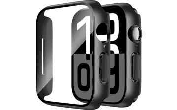 Smiling 2 Pack Apple Watch 46mm Tempered Glass Case
