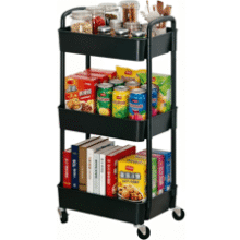 Sywhitta 3-Tier Rolling Utility Cart with Wheels