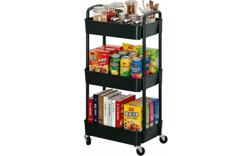 Sywhitta 3-Tier Rolling Utility Cart with Wheels