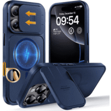 TOCOL iPhone 16 Pro Rugged Case with Slide Camera Cover