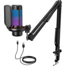 TONOR TC310+ Gaming Mic Set with Boom Arm & RGB Light