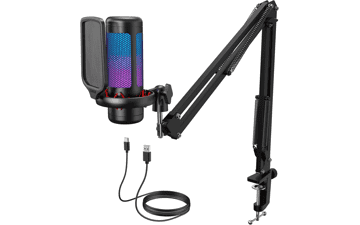 TONOR TC310+ Gaming Mic Set with Boom Arm & RGB Light