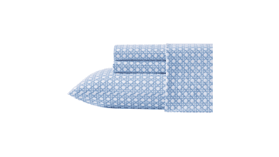 Tommy Bahama King Size Cotton Percale Sheet Set – Bahama Isle Blue
