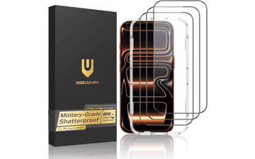 UNBREAKcable 3-Pack iPhone 17 Pro Max Tempered Glass Screen Protector