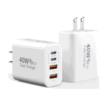 USB C Charger Block 40W 4-Port Power Cube