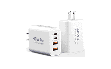 USB C Charger Block 40W 4-Port Power Cube