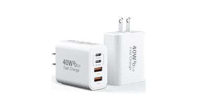USB C Charger Block 40W 4-Port Power Cube