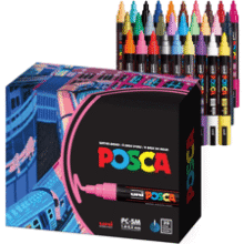 Uni Posca 5M Acrylic Markers – 29 Pack