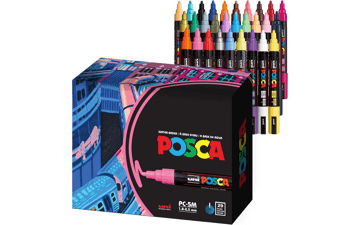 Uni Posca 5M Acrylic Markers – 29 Pack