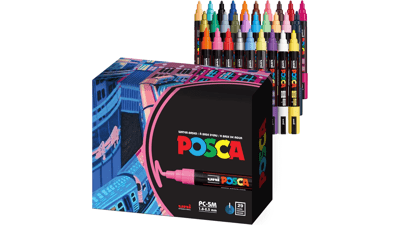 Uni Posca 5M Acrylic Markers – 29 Pack