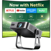 VOPLLS 1.81" Mini 4K Smart Projector