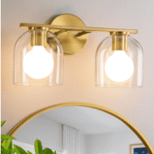 WOSHITU 14.2" Gold Bathroom Vanity Light