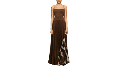 AMUR Women's Sue Pleated Gown