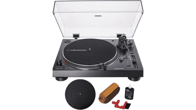 Audio-Technica AT-LP120XUSB Direct-Drive Turntable with USB & Essentials Bundle