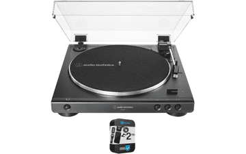 Audio-Technica AT-LP60X-BK Automatic Belt-Drive Turntable Bundle