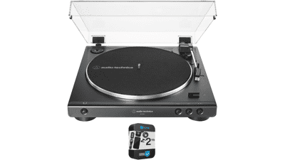 Audio-Technica AT-LP60X-BK Automatic Belt-Drive Turntable Bundle