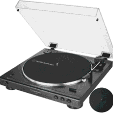 Audio-Technica AT-LP60XBT-BK Bluetooth Turntable Bundle