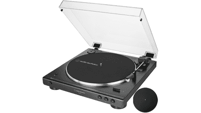 Audio-Technica AT-LP60XBT-BK Bluetooth Turntable Bundle
