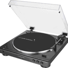 Audio-Technica AT-LP60XBT-BK Wireless Belt-Drive Turntable