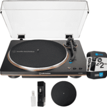 Audio-Technica AT-LP70X-BZ Automatic Belt-Drive Turntable Bundle