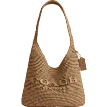 COACH Brooklyn 28" Shoulder Bag Straw