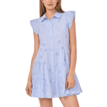 CeCe Women's Tiered Mini Dress