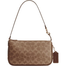 Coach Women's Natural Grain Leather Plaza Bag