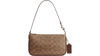 Coach Women's Natural Grain Leather Plaza Bag