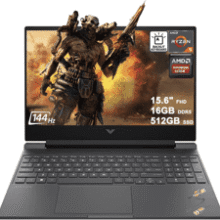 HP Victus 15 Gaming Laptop – Ryzen 5 7535HS, 16GB DDR5, 512GB SSD, 144Hz IPS