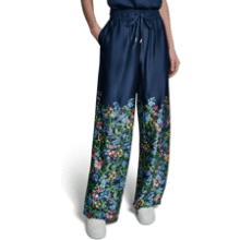 Karl Lagerfeld Women's Flowy Floral Pant