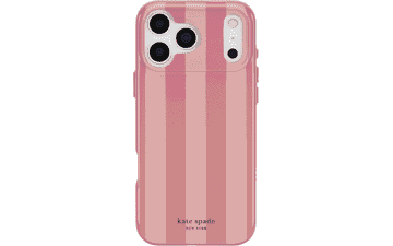 Kate Spade iPhone 17 Pro Max Case – Stripe Rose Coral