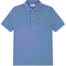 Lacoste Classic Pique Polo – Dusty Blue, Size S