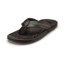 OluKai Mea Ola Mano Leather Sandals