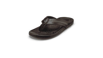OluKai Mea Ola Mano Leather Sandals