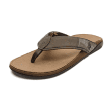 OluKai Tuahine Waterproof Leather Sandals – Men’s Beach Flip Flops