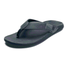 OluKai Tuahine Waterproof Leather Sandals – Men's Flip Flops with Arch Support
