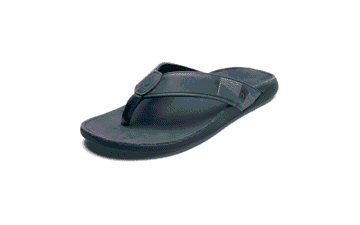 OluKai Tuahine Waterproof Leather Sandals – Men's Flip Flops with Arch Support