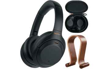Sony WH1000XM4 Noise Cancelling Headphones Bundle with Stand & Case
