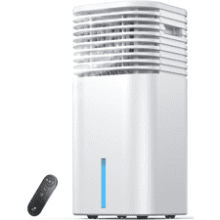24.5" Portable Evaporative Air Cooler – Quiet, Remote Control, 4 Modes