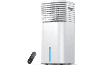 24.5" Portable Evaporative Air Cooler – Quiet, Remote Control, 4 Modes
