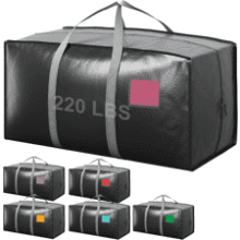 6 Pack 93L Waterproof Moving Totes with Zipper