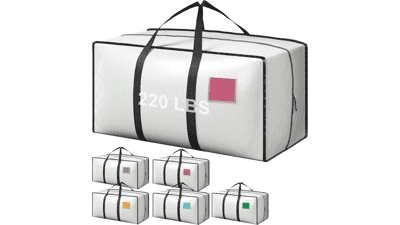 6 Pack Heavy Duty Moving Bags 93L