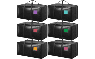 6 Pack Moving Bags 93L Heavy Duty